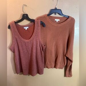 Prologue Women's Rust Sweater Set